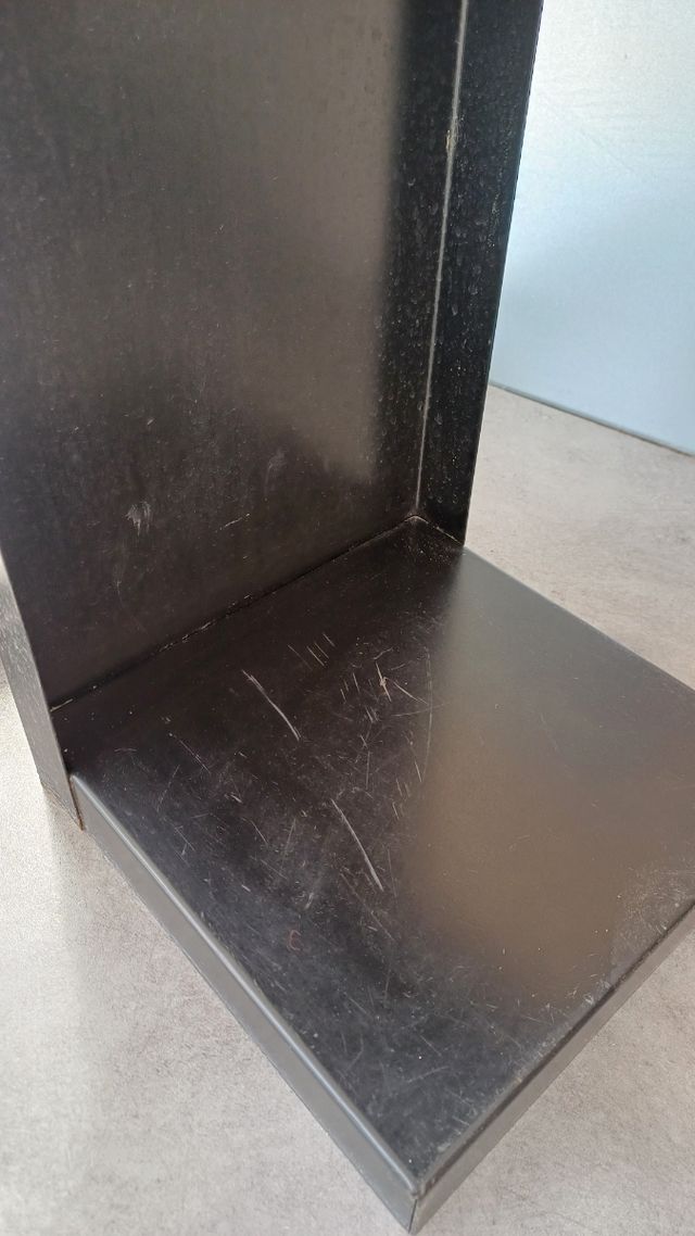 Estantería negra metal - 4 baldas