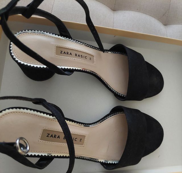 Sandalias Zara Nuevas Negras 36