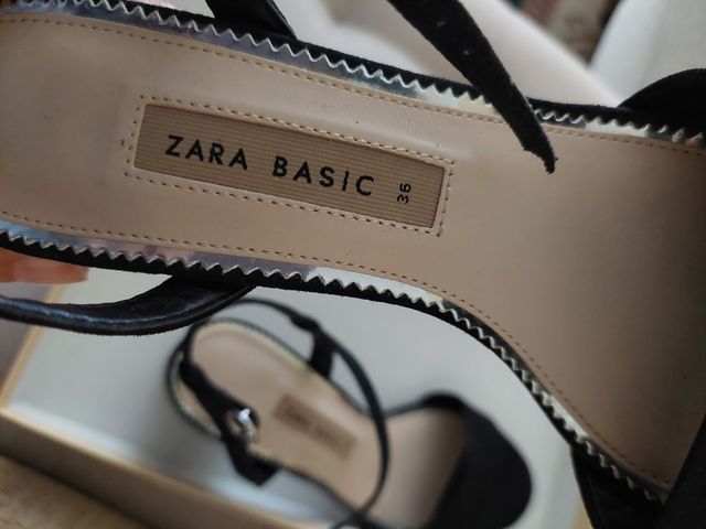 Sandalias Zara Nuevas Negras 36