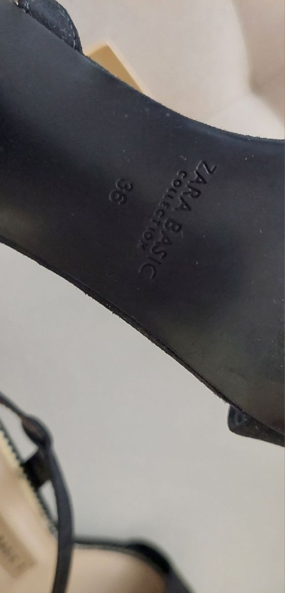 Sandalias Zara Nuevas Negras 36