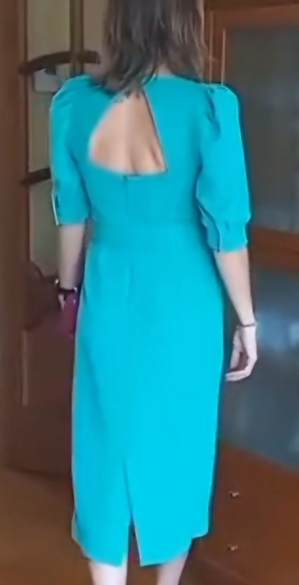 Vestido Fiesta turquesa - Talla M