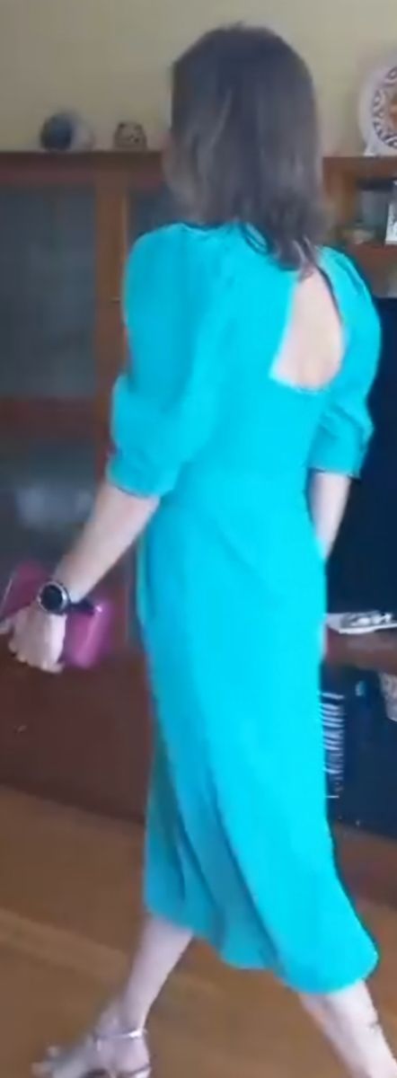 Vestido Fiesta turquesa - Talla M