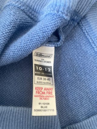 Sudadera Dunnes Stores azul - Talla M