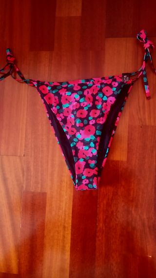 Braga bikini Etam XL - Roja estampada