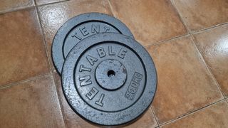 2 Discos pesas de 20 kilos