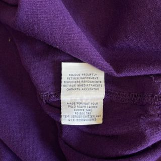Felpa Polo Ralph Lauren anni 90 Uomo XL Viola Coto