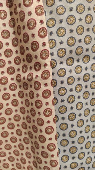 Pijamas hombre cortos - beige y azul 