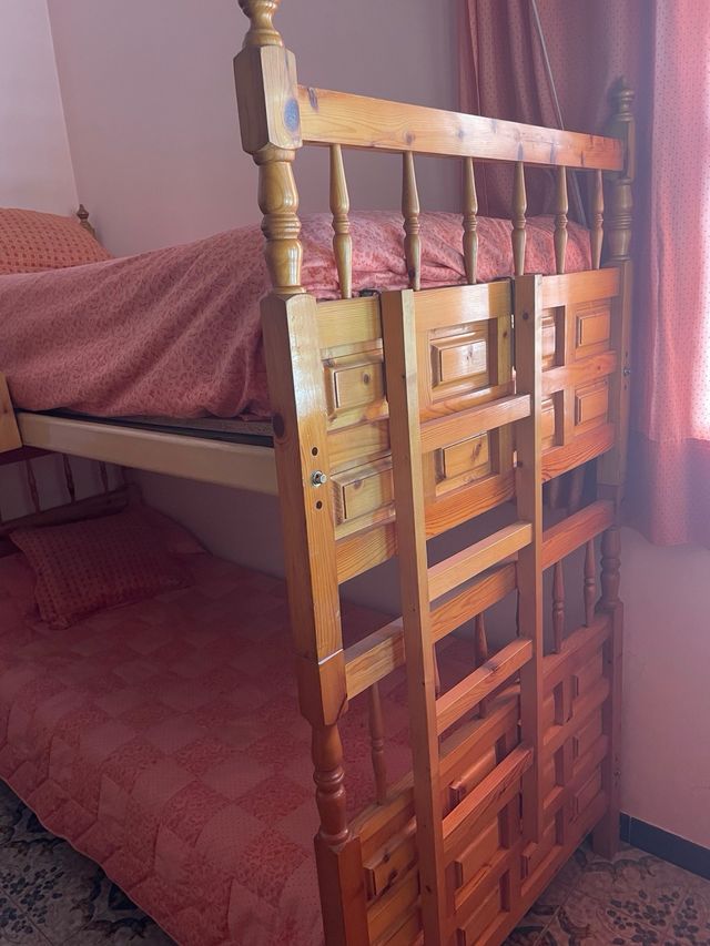 Litera madera maciza - 2 camas