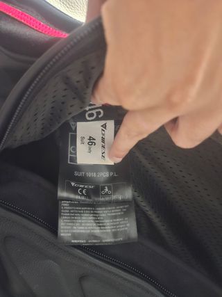 Traje moto cuero Dainese mujer talla 46

