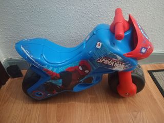 Moto Spiderman infantil