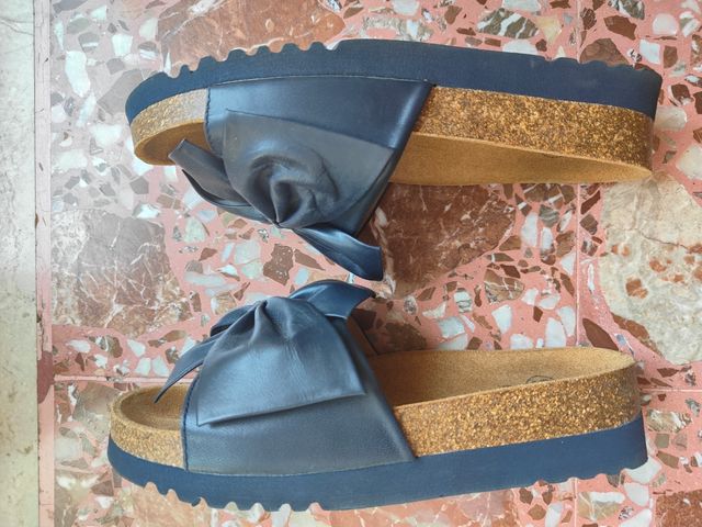 Ciabatte Dr Scholl blu, n. 37