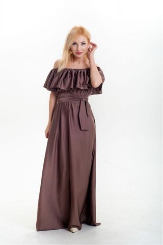 Vestido largo marrón - elegante