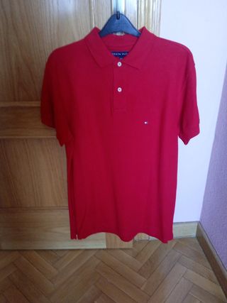 Polo Tommy Hilfiger rojo talla S