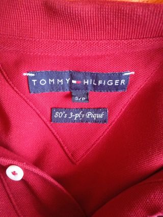 Polo Tommy Hilfiger rojo talla S