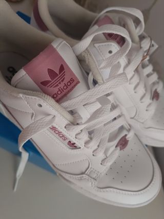Adidas Continental 80 - Blancas y Rosa