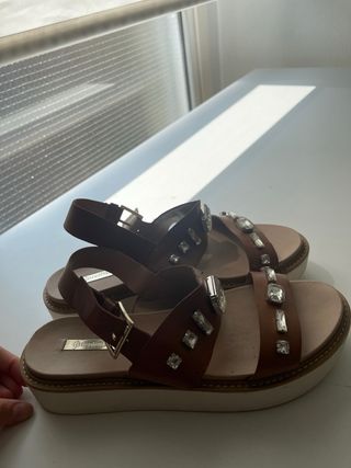 Sandalias Stradivarius Marrón 39