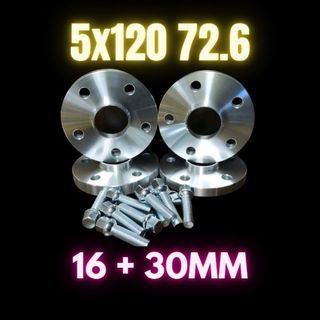 Separadores 16mm + 30mm 5x120 72.6