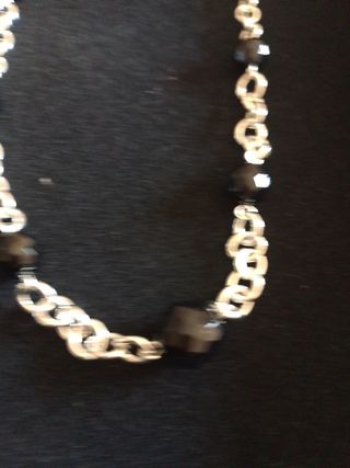 Collar Plata y Negro