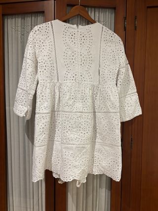 Vestido blanco Zara - Talla M