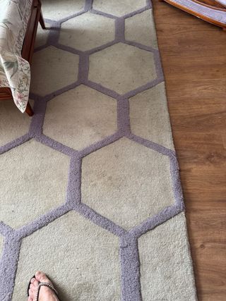 Alfombra 250x160cm - Beige y Morada