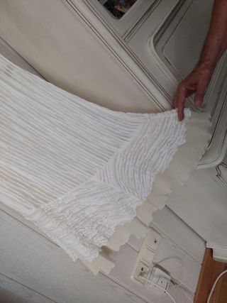 Vestido fiesta blanco roto comodísimo