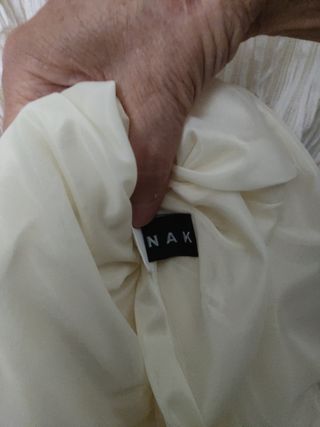 Vestido fiesta blanco roto comodísimo