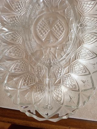 Bandeja cristal tallado vintage