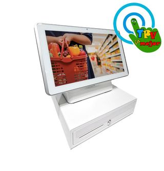 Pack TPV blanco táctil Oxho i3 RAM8 SSD120 +Perefe