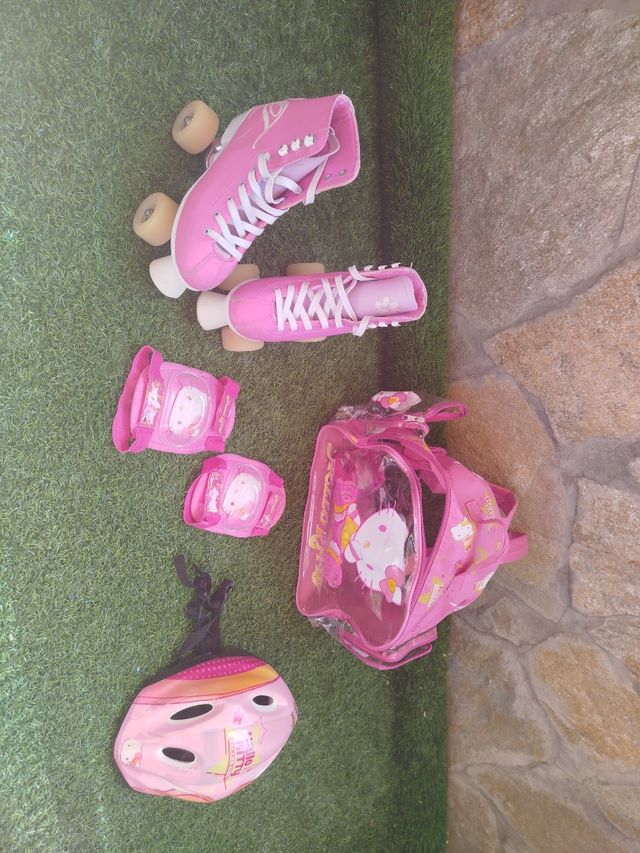 Patines Hello Kitty c/ casco