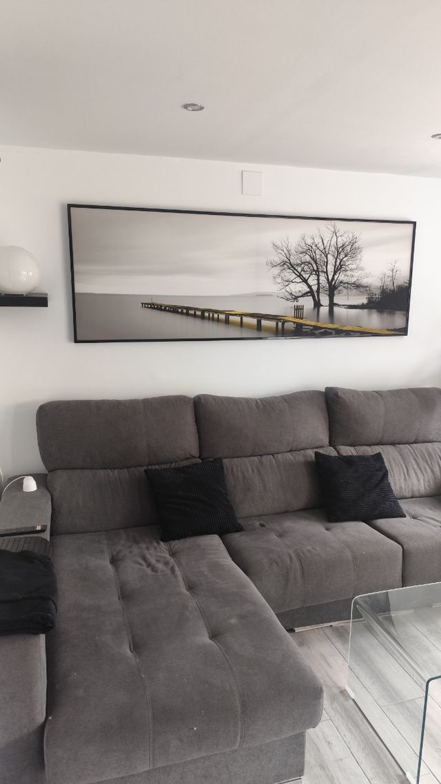 Cuadro grande paisaje lago