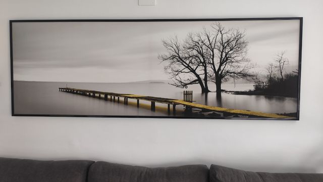 Cuadro grande paisaje lago