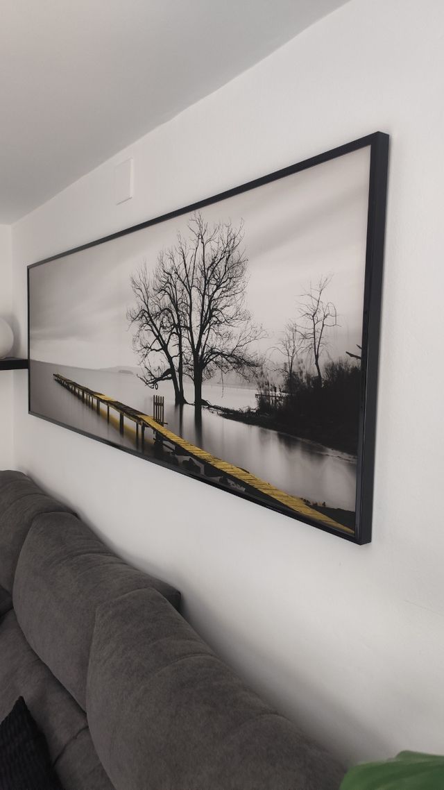 Cuadro grande paisaje lago