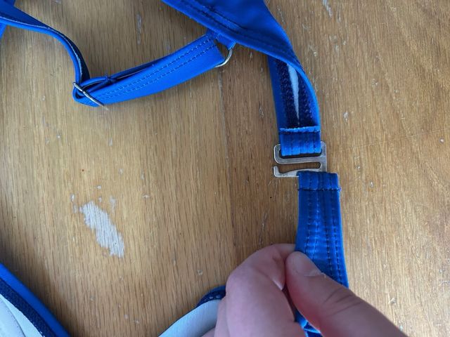 Bikini azul anaranjado