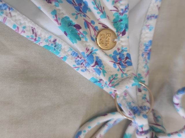 Bikini boho - Azul y blanco