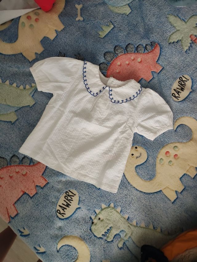 Blusa niña blanca