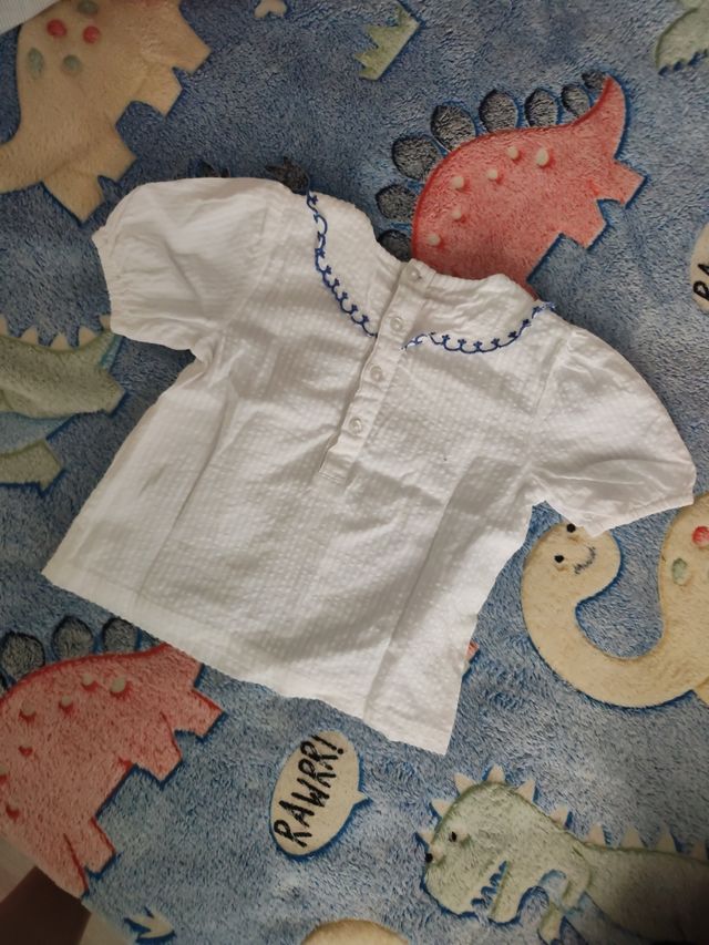 Blusa niña blanca
