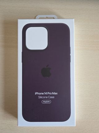 Funda iPhone 14 Pro Max Silicona MagSafe Morada