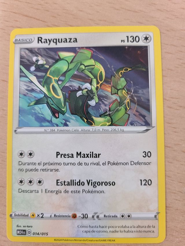 Rayquaza - Carta Pokemon McDonald's