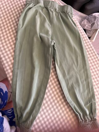 Pantaloni bimbo estivi verde chiaro