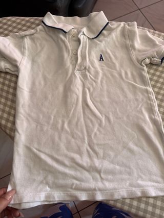 Polo bambino bianco, tg. unica