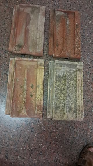 4 Tejas Planas Alicantinas Antiguas
