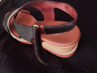 Sandalias cuña Paula Urban - Negro/Plata