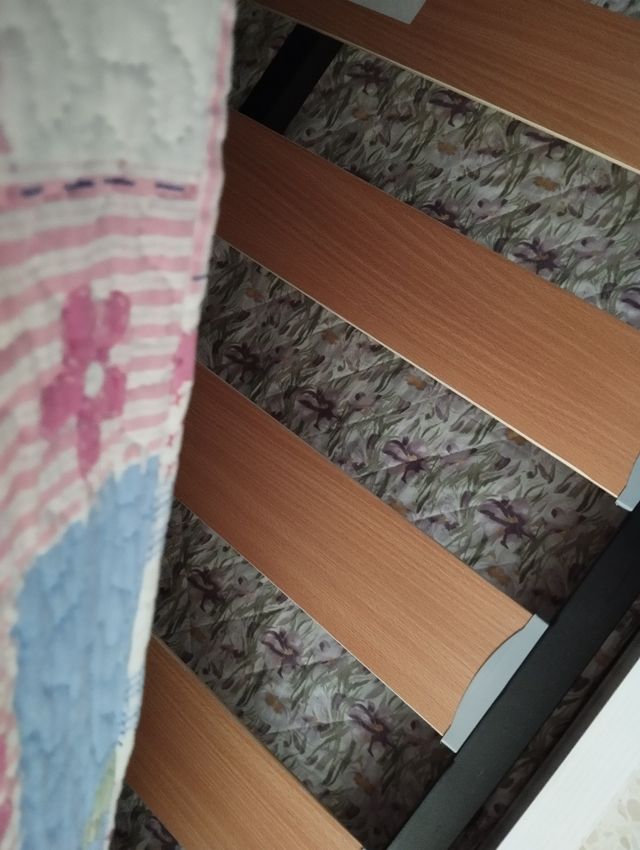 Cama nido juvenil-infantil - Rosa y blanca