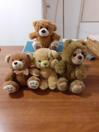 4 Peluche Orsetti Vintage