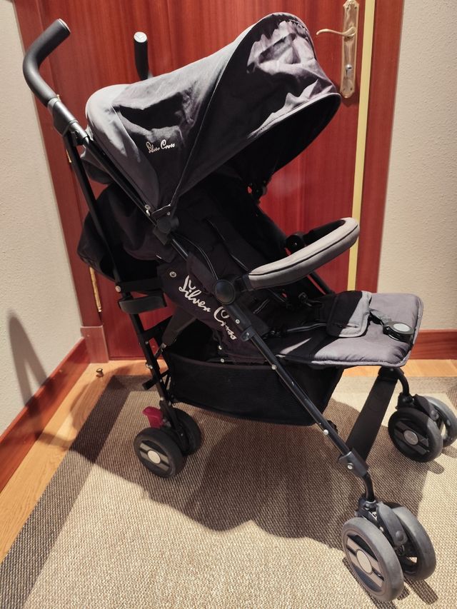 Carrinho Dobrável Cruzado Prata