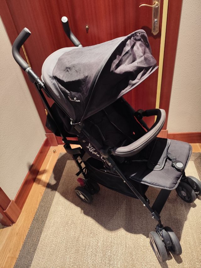 Carrinho Dobrável Cruzado Prata