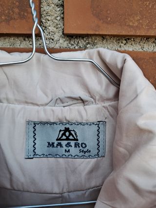 Chaqueta beige MA & RO talla M