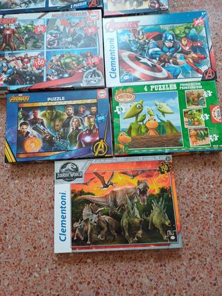 8 Puzzles Varios - Avengers, Jurassic World
