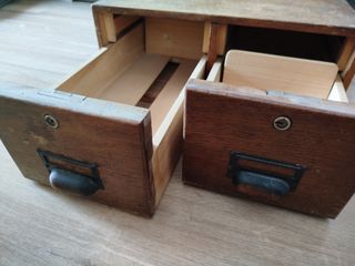 Mueble 2 cajones vintage madera