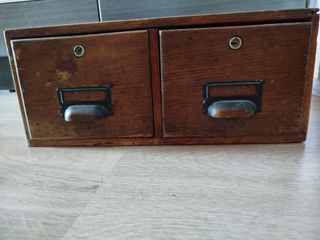 Mueble 2 cajones vintage madera